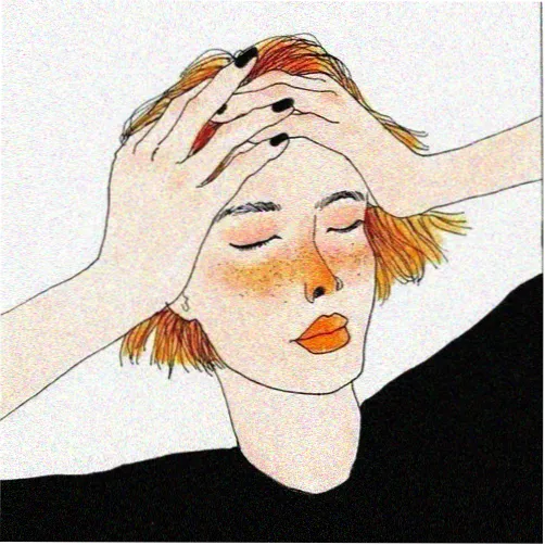 留言读者宁姐的头像插画